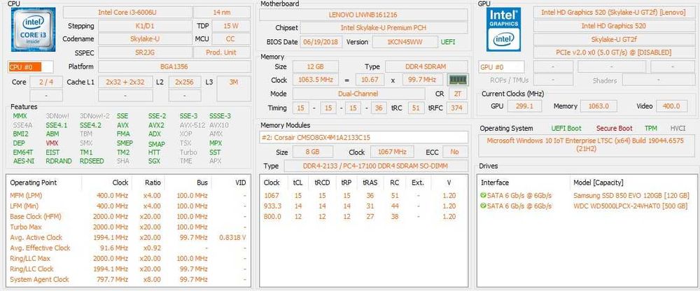 Продавам лаптоп Lenovo v110-15isk