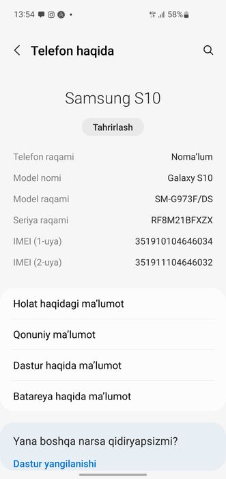 Ayirboshlash iphone bl faqat