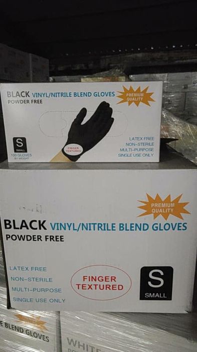 Перчатки нитриловые виниловые