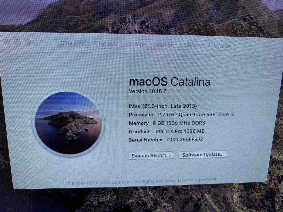 Apple iMac 21.5” (Late 2013) – отлично състояние