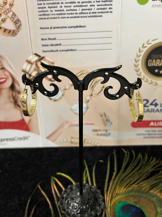 Cercei aur 14k 2.26g (B.60412-Tatarasi) Garantie 2 ani- 1130 lei
