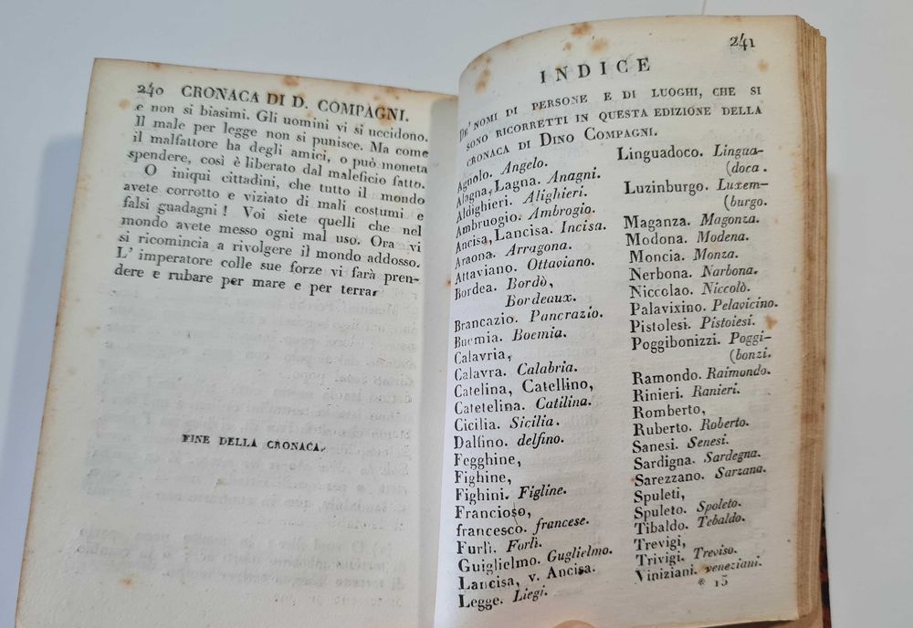 Cronaca Fiorentina di Messer Dino Compagni dal 1280 al 1312 (1830)