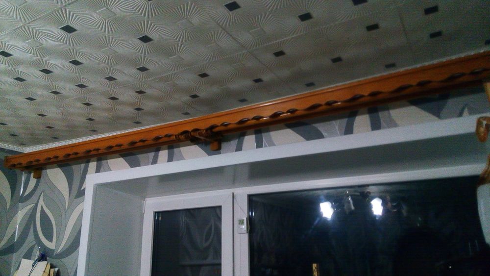 Гардина деревянная