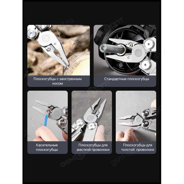 Мультитул 16в1 Xiaomi NexTool Flagship PRO (NE0105, серебристый)
