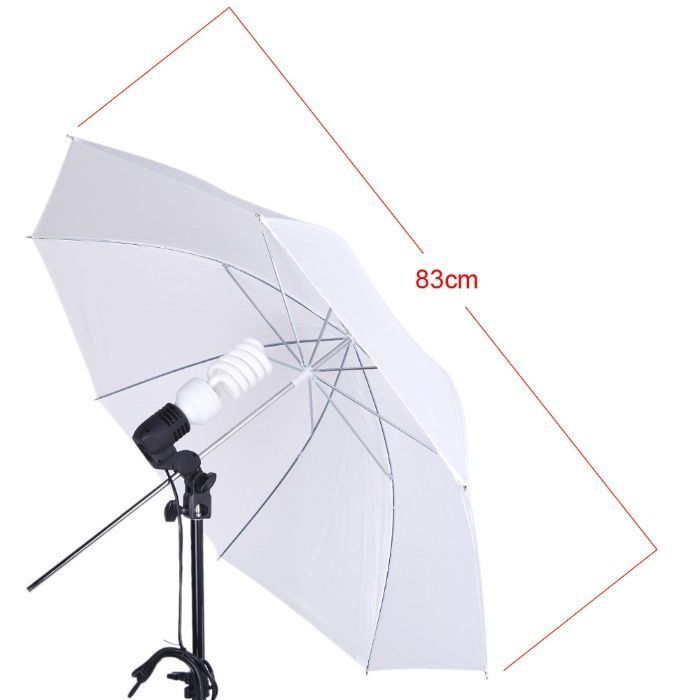 Kit studio Foto,2 x Umbrele+Suport fundal 2x2m + 2x 45W + panze AN