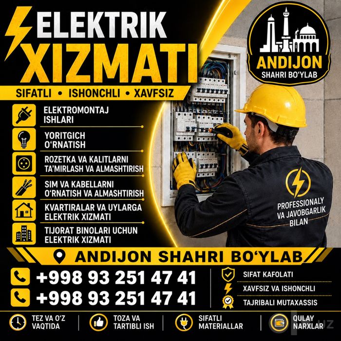 Elektrik hixmatlari uy mantaj