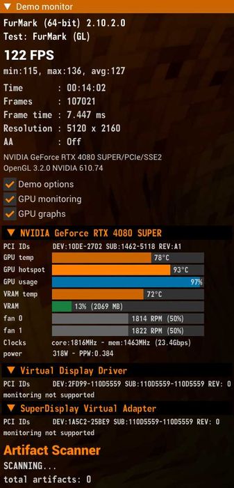 В ГАРАНЦИЯ - RTX 4080 SUPER 16G VENTUS 3X OC видео карта gpu nvidia