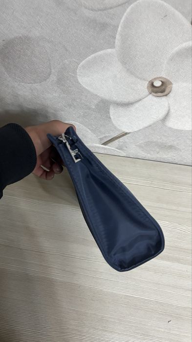 Темно синий Клатч prada