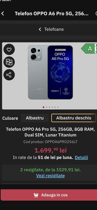 Vand Oppo A6 pro 5g NOU GARANTIE