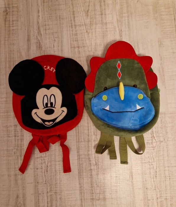 Ghiozdănele grădiniță plușate