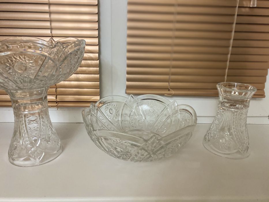 Хрустальная ваза фруктница