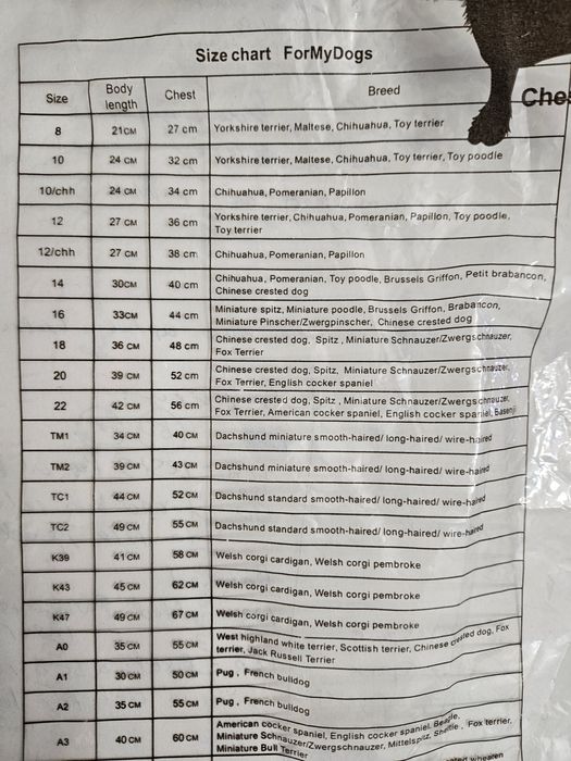 Куртка для собак (мальчик)