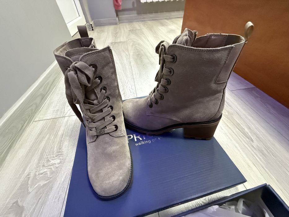 Дамски боти естествен велур CAPRICE 38 размер