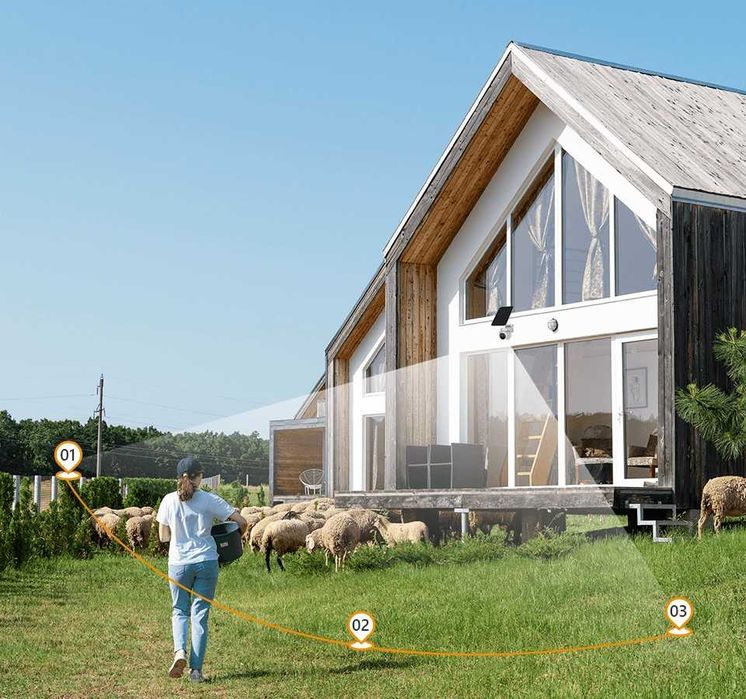 Безжична Wi-Fi камера IMOU Cell PT Lite с батерия и соларен панел