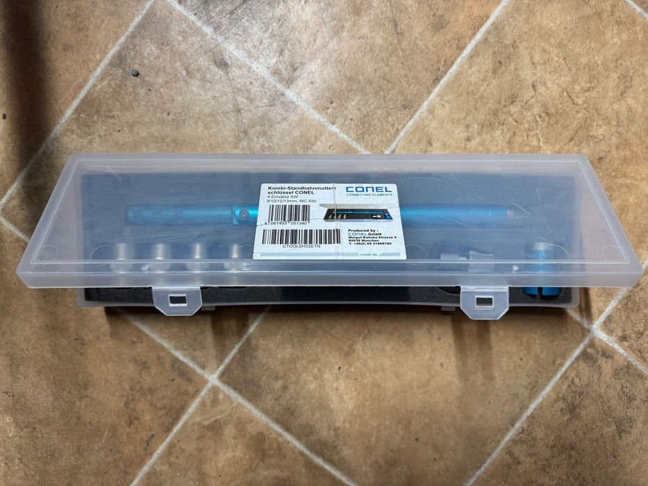 Conel гаечен ключ за кран с адаптери 9/10/12/13 мм. за монтаж на мивка