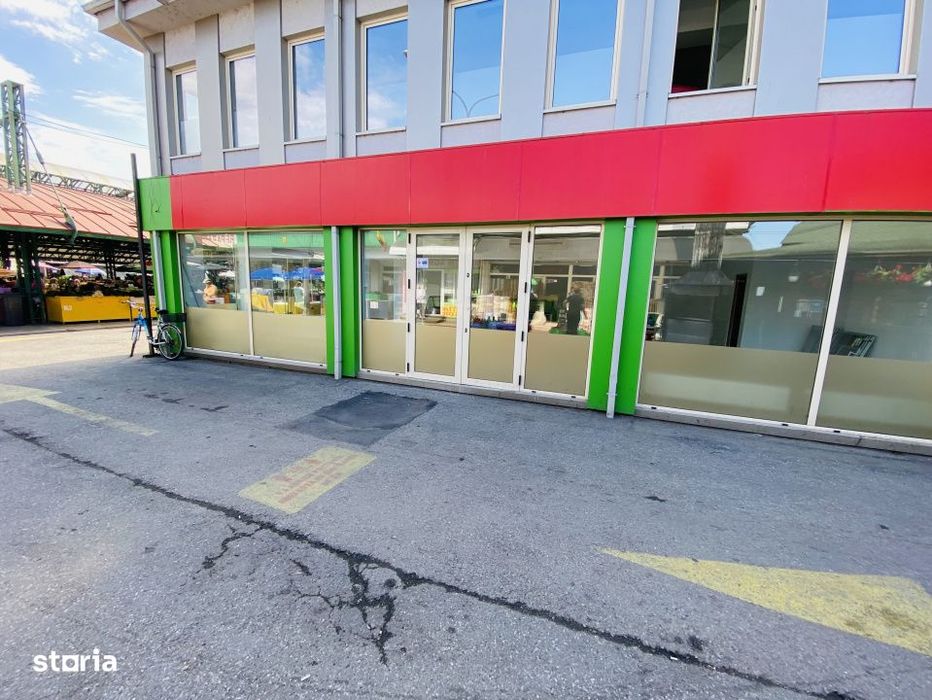 Inchiriere spaţiu comercial *100 mp - vitrina 20 m.l. - parter* Piaţ