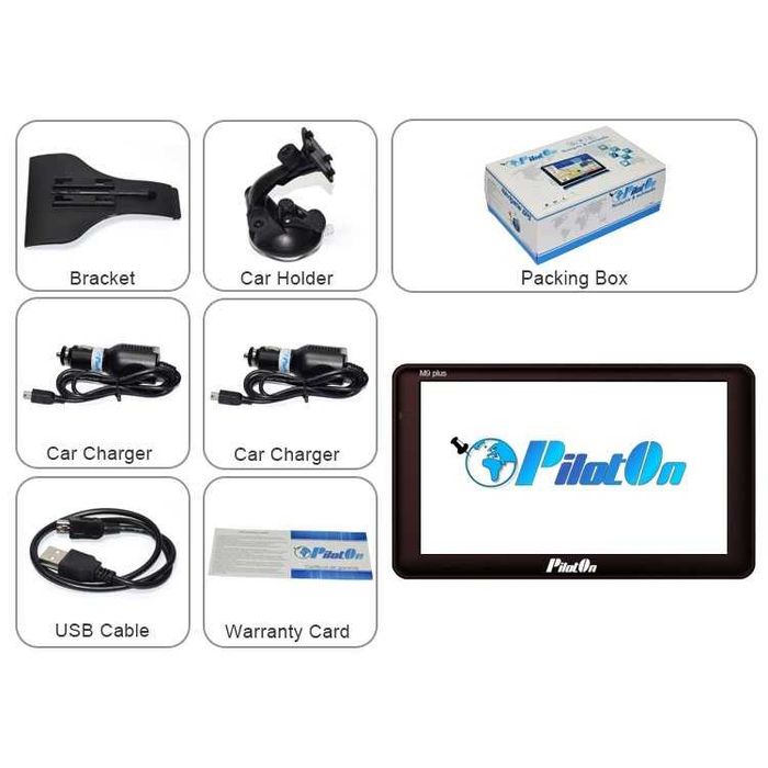 Gps PilotON 7 inch 16Gb M9+ discount CURIER 10 lei inclus HARTI NOI