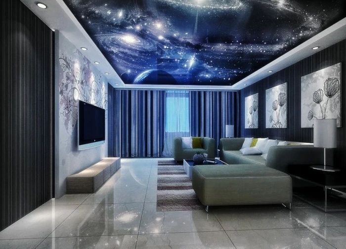 Натяжные потолки 1800