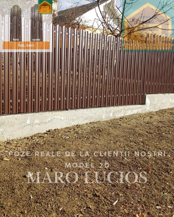 Sipca metalica pentru gard – livrare rapidă în județul Iași