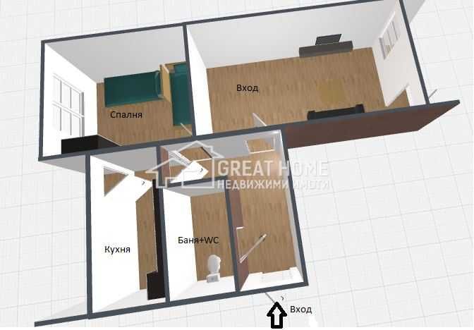 Продава се Тристаен апартамент в Търговище, Запад 2 - 57 кв.м за 1029 €/кв.м - Снимка #5