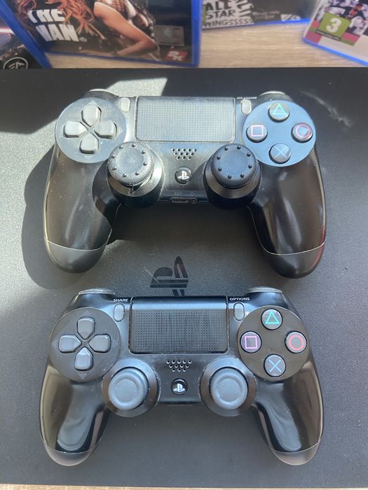 PS4 Slim 1TB + 3 Контролера + Докинг Станция + 4 Игри | ТОП Комплект