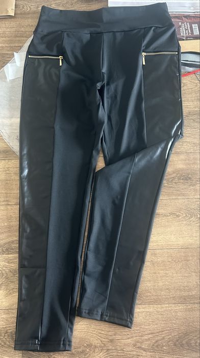 Панталон-клин /кожа+плат/