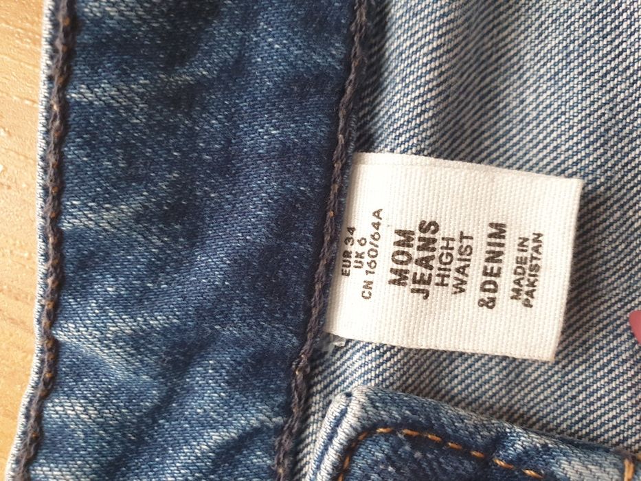 Дънки hm mom jeans