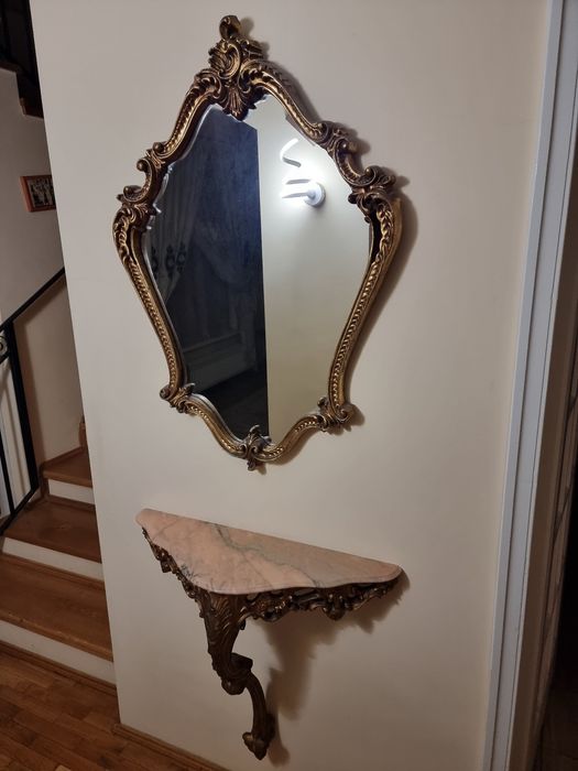 Oglinda cu etajera vintige