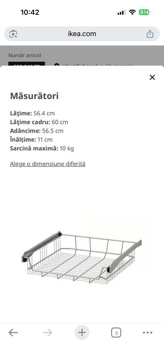 Set ikea cosuri glisante (doar pt craiova)