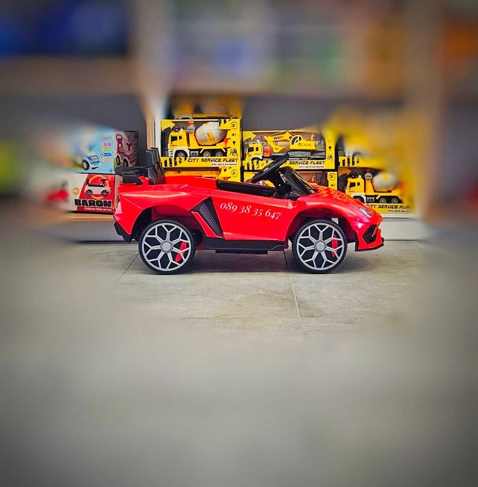 ТОП ЦЕНА!НОВО!Акумулаторна кола Chiara RED с 12V,USB,дистанционно