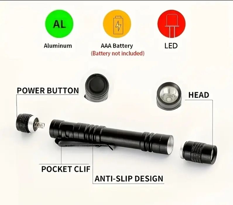 UV фенерче 395nm ултравиолетово