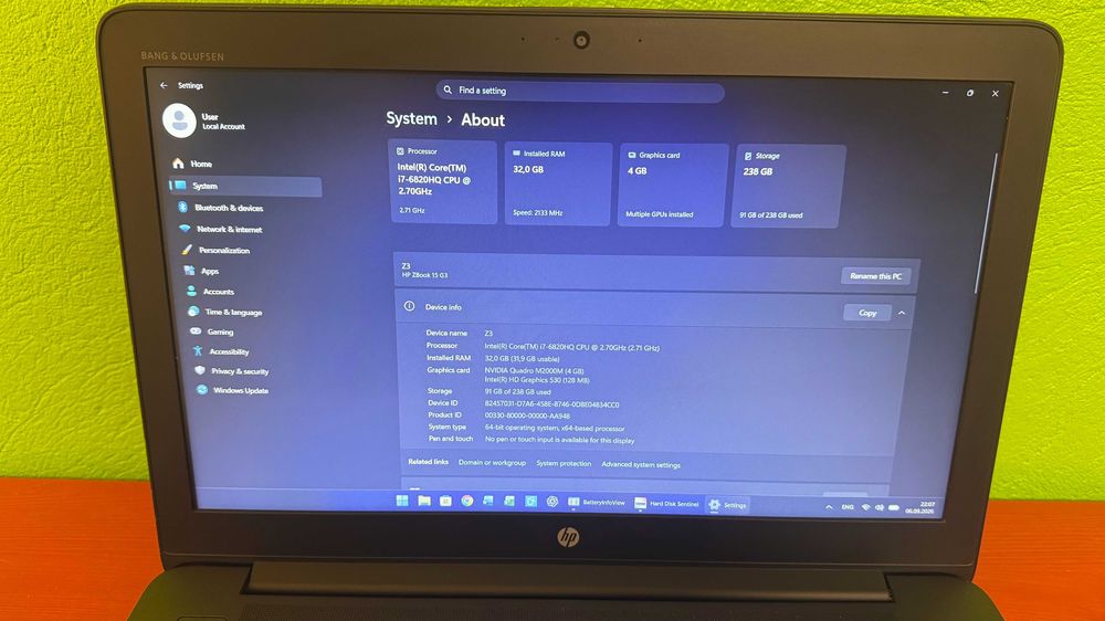 HP ZBook 15 G3 – Mobile Workstation profesional