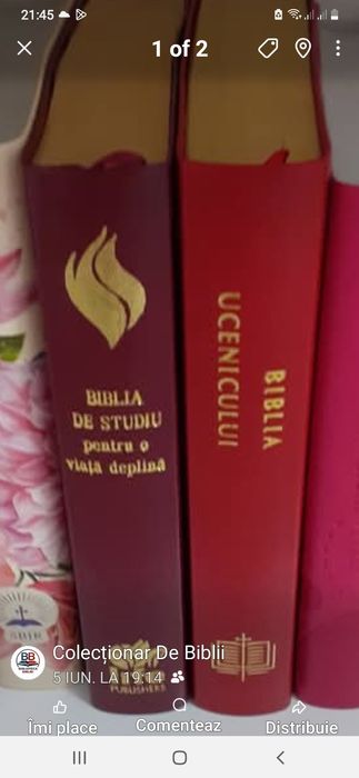 Vând biblii  ucenicului viata deplină