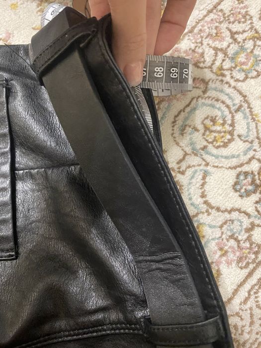 Кожанные женские брюки