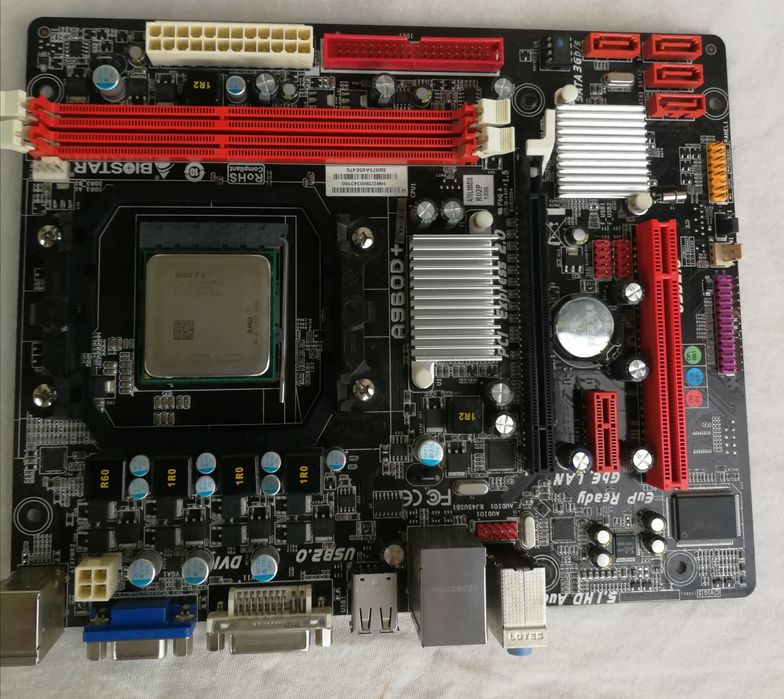 Дъно Biostar A960D+  CPU AMD FX4130 16GB RAM