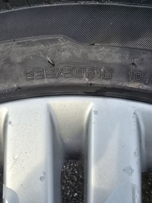 Jante BMW seria 7,5si 3 cauciucuri aproape noi