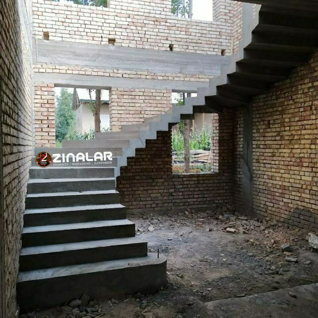 Сифатли бетон лестница, ступенки
