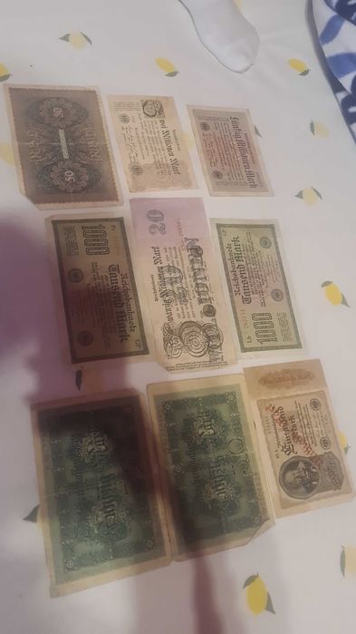 Bancnote vechii din anul 1900