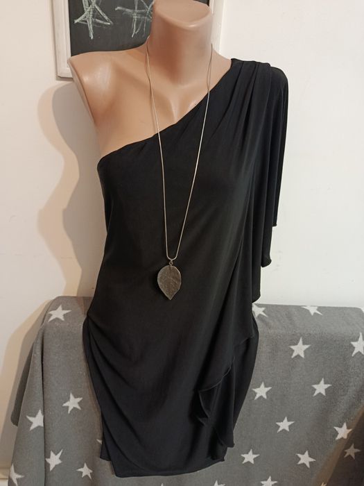 Rochie neagră eleganta Valerie Bertinelli Egyptian Style Rock Goth  M