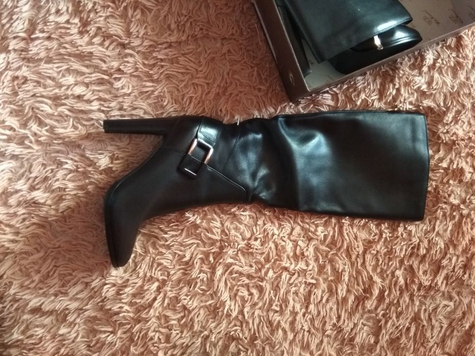 Сапоги кожаные, новые