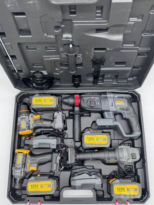 Dewalt 4x1 Набор перфаратор балгарка шурупавер гайкаворт