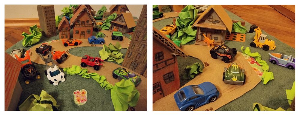 Colectie 24 masinute Kinder si orasel hand made