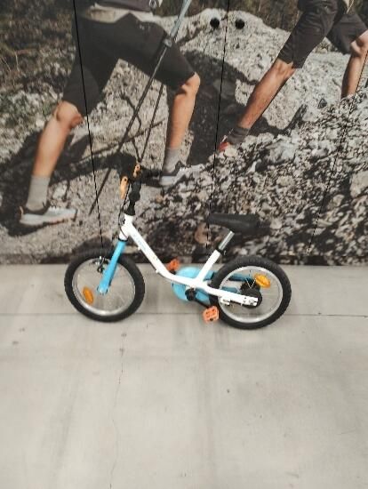 btwin 14" alb albastru - produs resigilat - (SecondHand) Decathlon