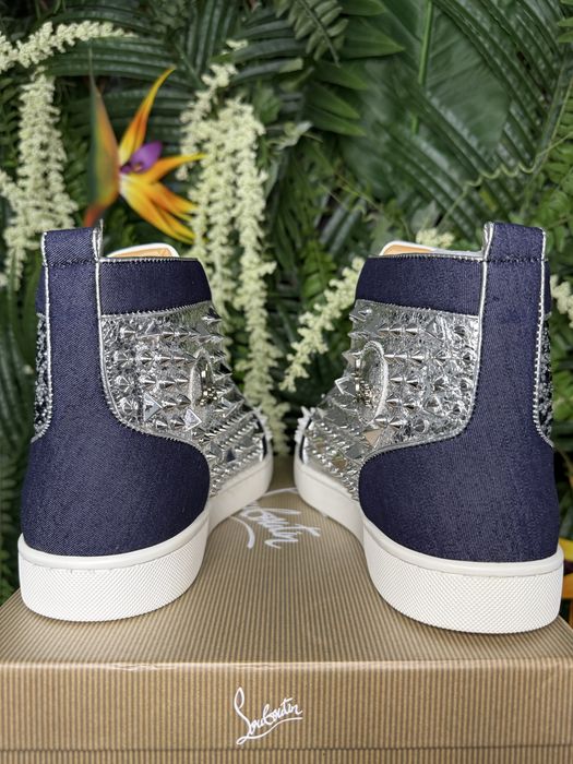 Christian Louboutin High White Blue