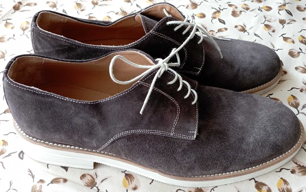 Италиански, мъжки обувки SPADA ROMA, естествен велур, №45