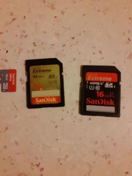 Card memorie SD micro sd 16GB Sandisk Extreme extrem pro