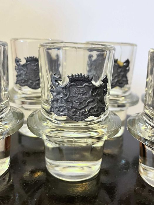 Set sase piese sfesnice cu decoratiuni metalice bibelouri bibelou