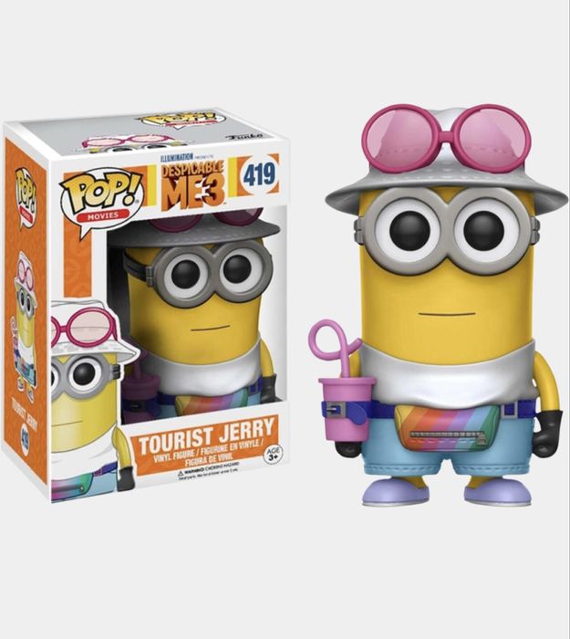 Funko POP в наличии! Гадкий Я 3 - Tourist Jerry №419 (Миньоны)