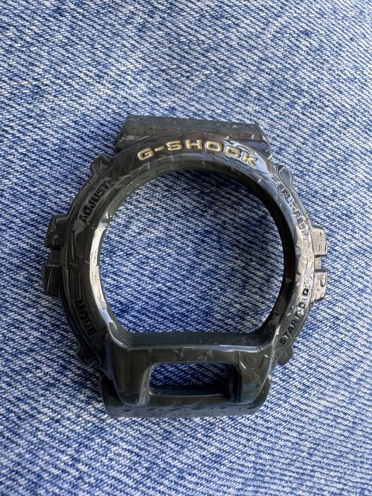 Bezel si curea Casio 6900 6600 verde croco