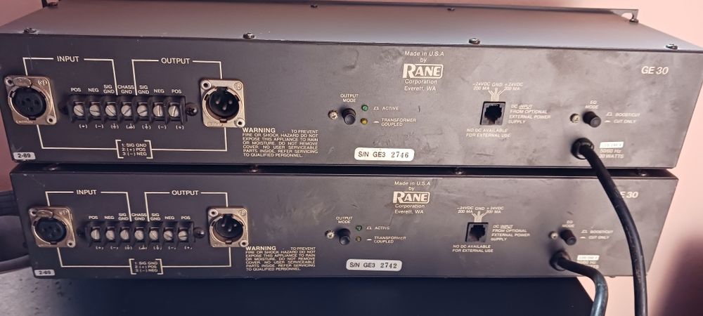 Equalizatoare mono   RANE G30